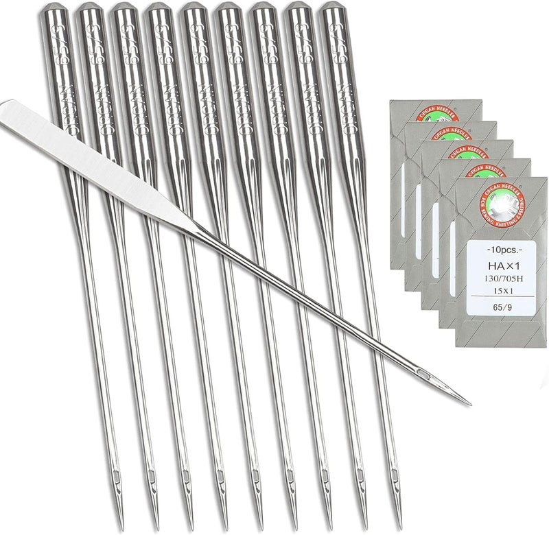 APACALI 50 PCS Embroidery Sewing Needles for Brother Machine Needles Size 65/9 130/705H HAx1Sewing Needles for Brother Sewing Machine - Image 1